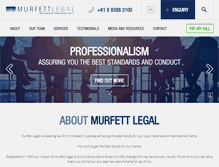 Tablet Screenshot of murfett.com.au